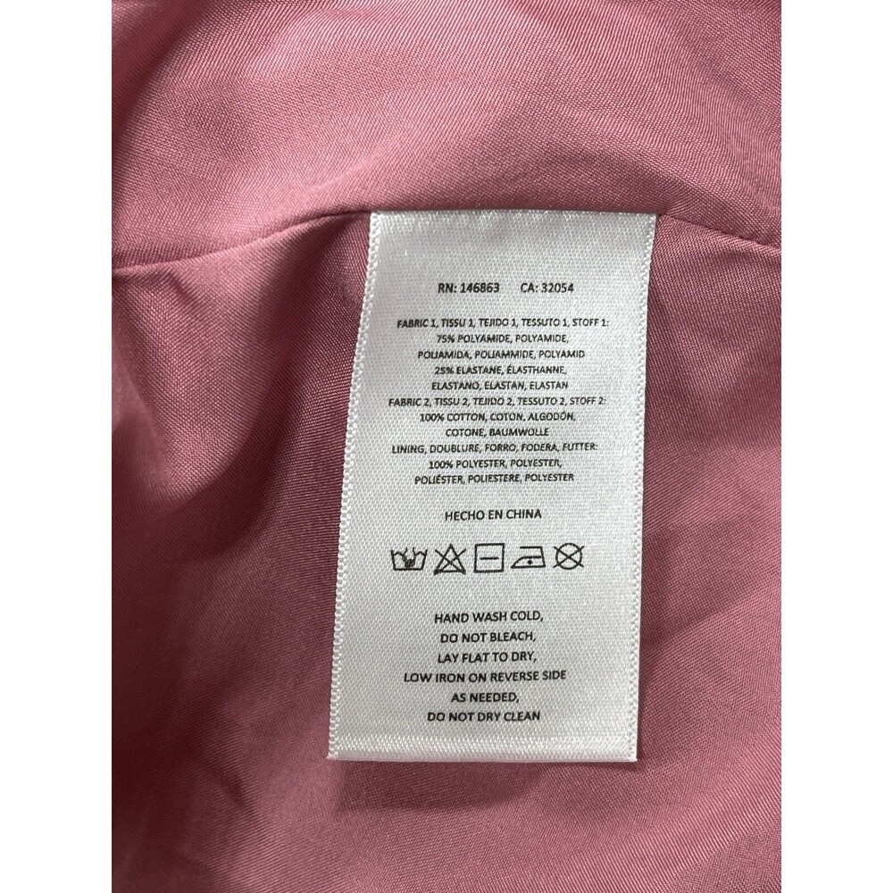 Anthropologie Mare Mare Midi Dress Rose Drop Waist Bubble Hem Preppy Size XL NWT - Picture 8 of 11
